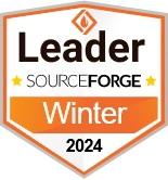 sourceforge leader winter 2024 badge white