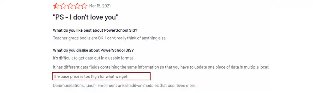 Τιμή PowerSchool