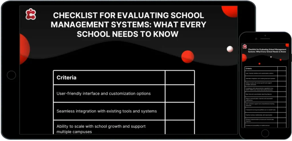 Checklist for Evaluating School Management Systems What Every School Needs to Know Desktop Image