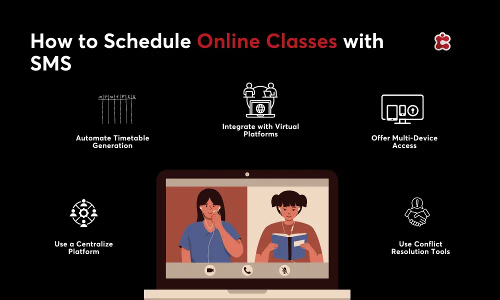 How to Schedule Online Classes with SMS